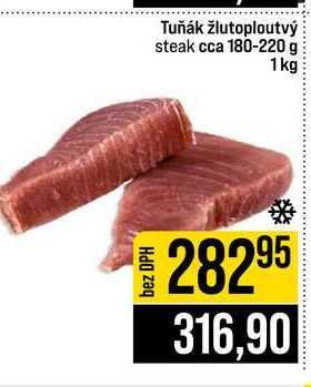 Tuňák žlutoploutvý steak cca 180-220 g