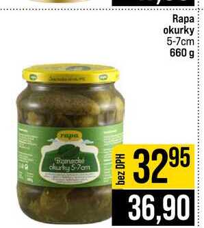 Rapa okurky 5-7cm 660 g