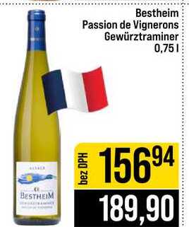 Bestheim Passion de Vignerons Gewürztraminer 0,75l