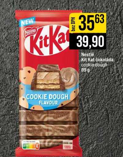 Nestlé Kit Kat čokoláda cookie dough 99 g
