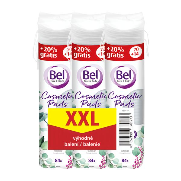 Bel Face & Body Cosmetic Odličovací tampony, XXL pack (3x 84 ks)