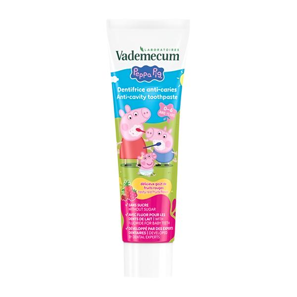 Vademecum Peppa Pig Red Fruit zubní pasta (0-6 let)