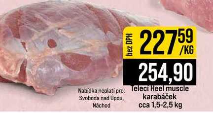 Teleci Heel muscle karabáček cca 1,5-2,5 kg 1kg