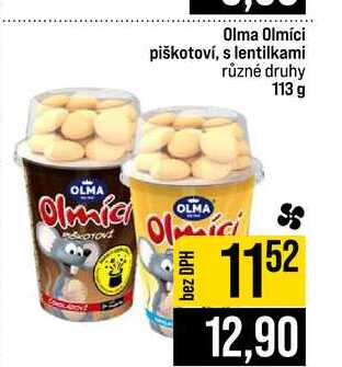 Olma Olmíci piškotoví, s lentilkami různé druhy 113 g
