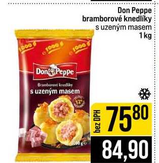 Don Peppe bramborové knedlíky s uzeným masem 1kg