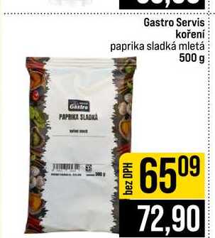 Gastro Servis koření paprika sladká mletá 500 g