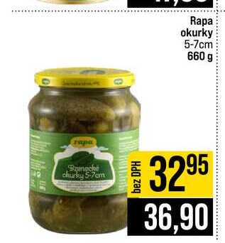 Rapa okurky 5-7cm 660 g 