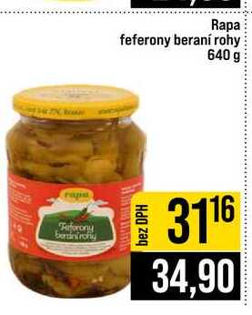 Rapa feferony beraní rohy 640 g