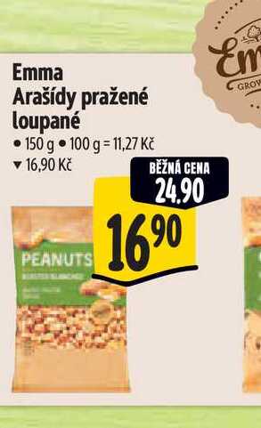 Emma Arašídy pražené loupané 150 g 