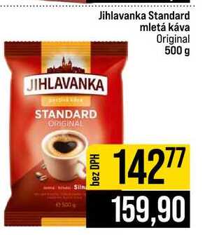 Jihlavanka Standard mletá káva Original 500 g