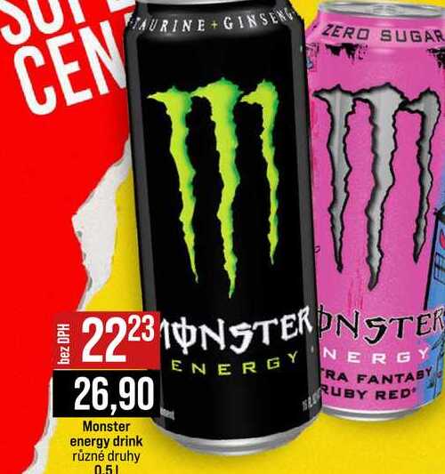 Monster energy drink různé druhy 0.5l