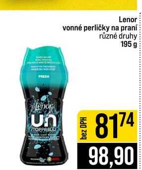 Lenor vonné perličky na praní různé druhy 195 g