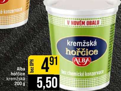 Alba hořčice kremžská 200 g