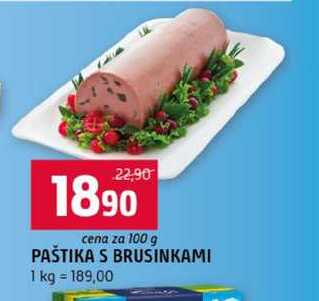 PAŠTIKA S BRUSINKAMI 100g