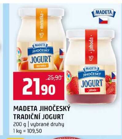 MADETA JIHOČESKÝ TRADIČNÍ JOGURT 200 g vybrané druhy