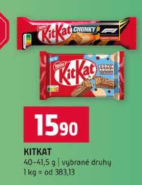 KITKAT COOKIE DOUGH 40-41,5 g vybrané druhy