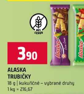 ALASKA TRUBIČKY 18 g kukuřičné vybrané druhy