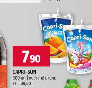 CAPRI-SUN 200 ml vybrané druhy