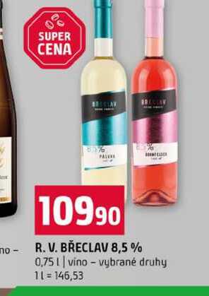 R. V. BŘECLAV 8,5% 0,75l vino vybrané druhy