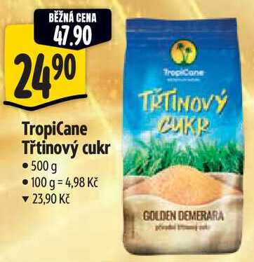 TropiCane Třtinový cukr, 500 g  v akci