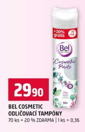 BEL COSMETIC ODLIČOVACÍ TAMPÓNY 84 70 ks + 20% ZDARMA