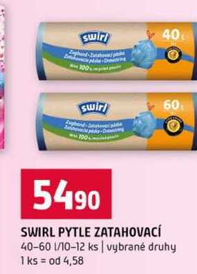 SWIRL PYTLE ZATAHOVACÍ 40-60l 10-12 ks vybrané druhy