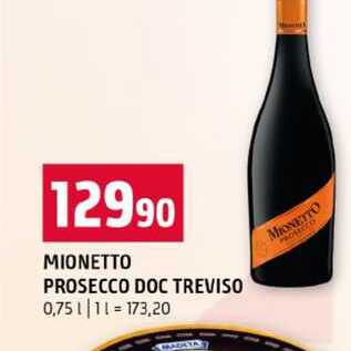 MIONETTO PROSECCO DOC TREVISO 0,75l