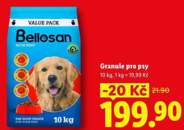 Granule pro psy, 10 kg