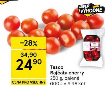 Tesco Rajčata cherry, 250 g