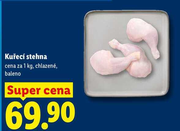 Kuřecí stehna, cena za 1 kg