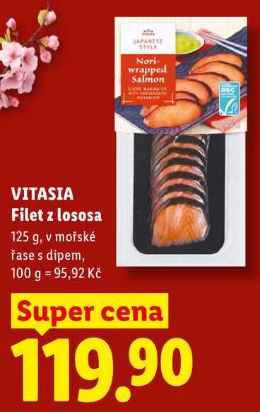 VITASIA Filet z losos, 125 g