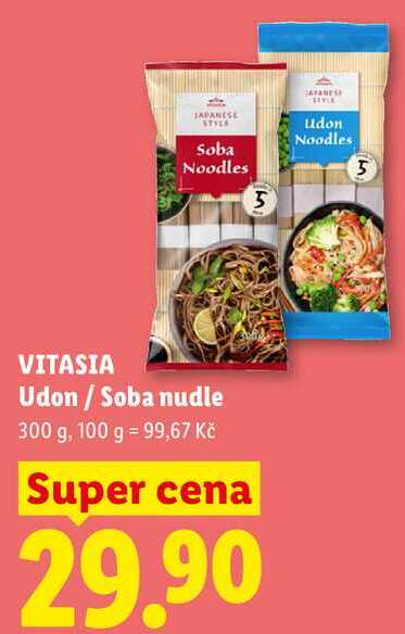 VITASIA Udon / Soba nudle, 300 g