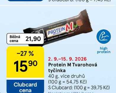 Protein M Tvarohová tyčinka, 40 g, více druhů 
