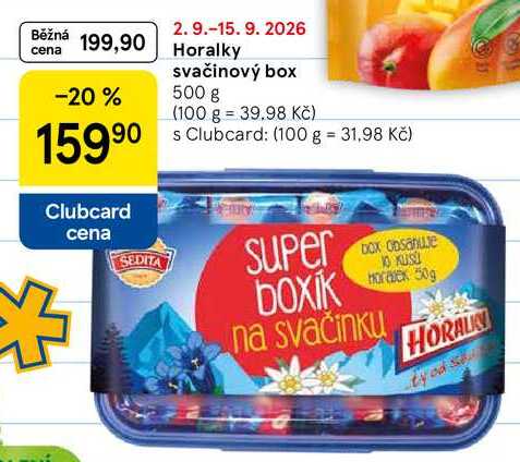 Horalky svačinový box, 500 g 