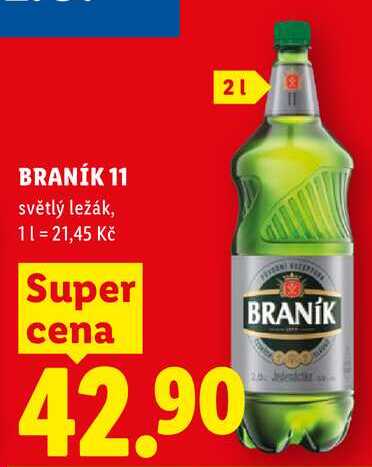 BRANÍK 11, světlý ležák