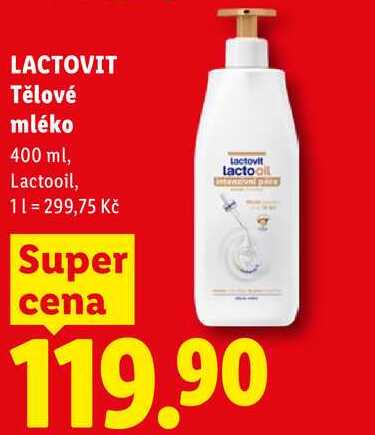 LACTOVIT Tělové mléko, 400 ml