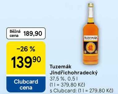 Tuzemák Jindřichohradecký 37.5 %, 0.5 l