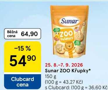 Sunar ZOO Křupky, 150 g