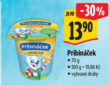 Pribináček, 70 g