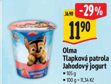 Olma Tlapková patrola Jahodový jogurt, 105 g