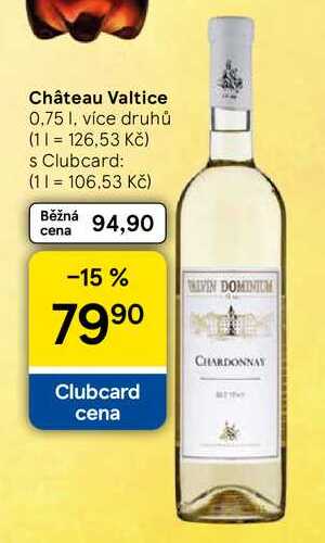 Château Valtice, 0,75 I, více druhů