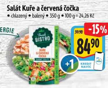 Salát Kuře a červená čočka, 350 g