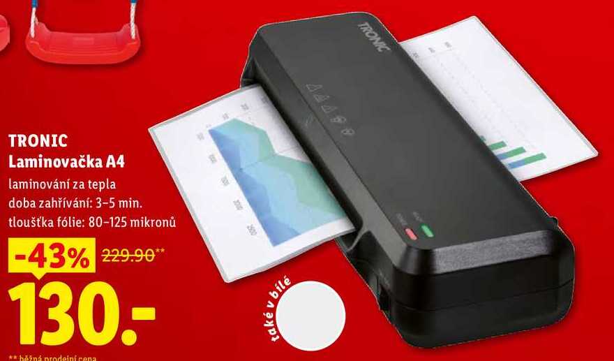 TRONIC Laminovačka A4  