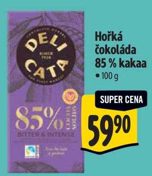 Hořká čokoláda 85% kakaa, 100 g