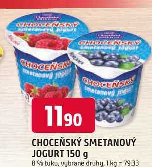 Choceňská Mlékárna Choceňský smetanový jogurt 150g