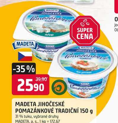 MADETA JIHOČESKÉ POMAZÁNKOVÉ TRADIČNÍ 150 g