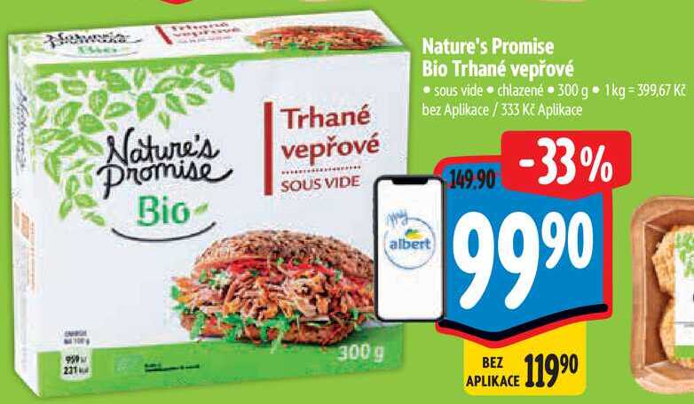 Nature's Promise Bio Trhané vepřové, 300 g   