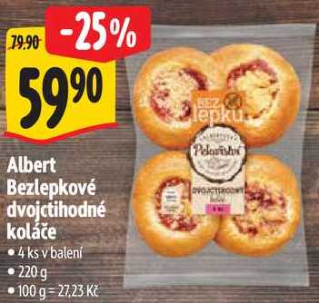 Albert Bezlepkové dvojctihodné koláče, 220 g