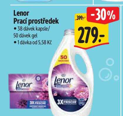 Lenor Prací prostředek 38 dávek kapsle/ 50 dávek gel