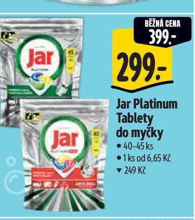 Jar Platinum Tablety do myčky 40-45 ks